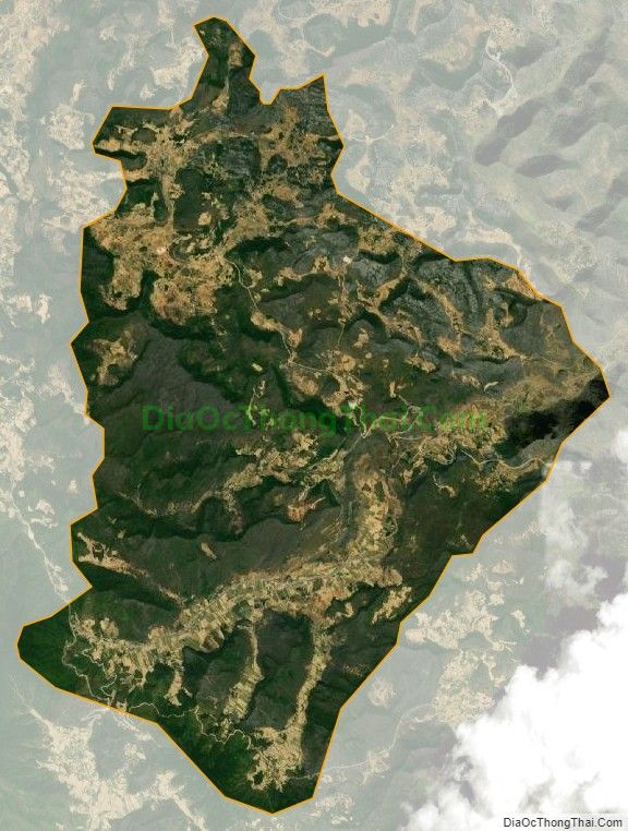 Bản đồ vệ tinh xã Sủng Là, huyện Đồng Văn