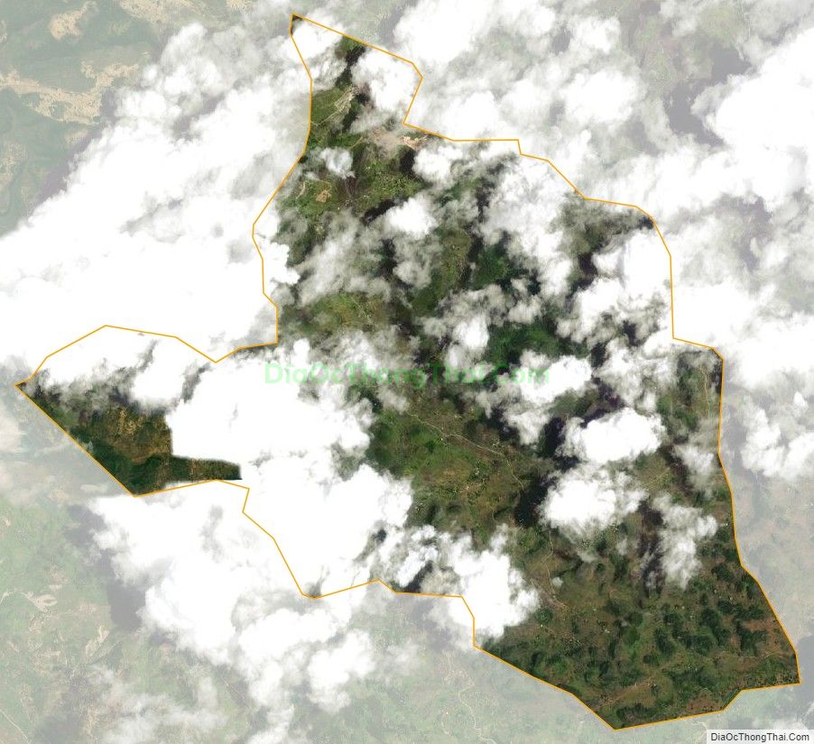 Bản đồ vệ tinh xã Sủng Trái, huyện Đồng Văn
