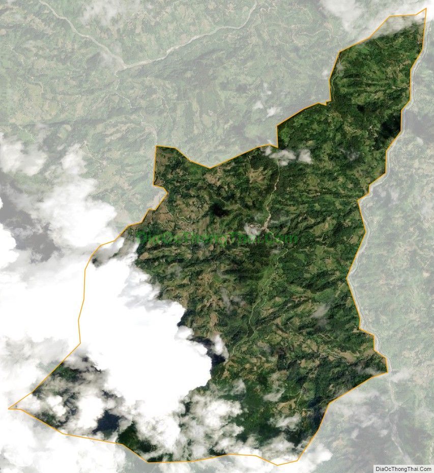 Bản đồ vệ tinh xã Bản Luốc, huyện Hoàng Su Phì