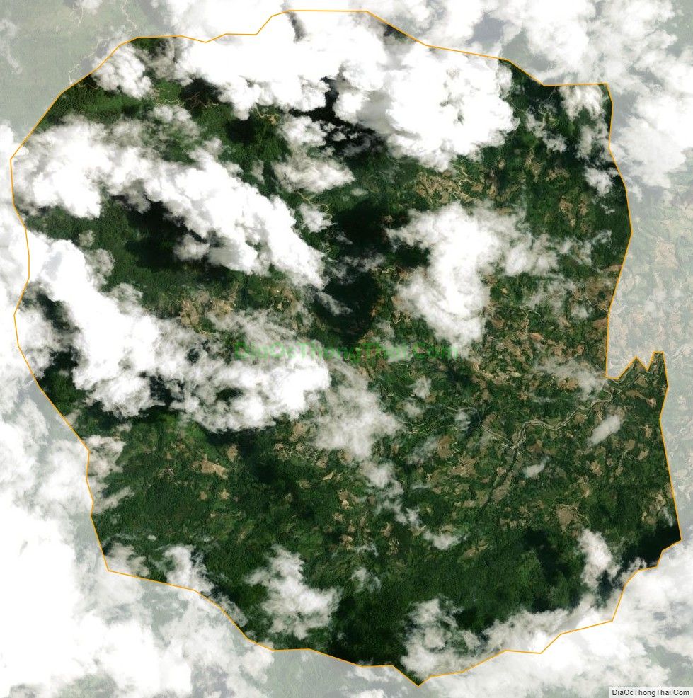 Bản đồ vệ tinh xã Hồ Thầu, huyện Hoàng Su Phì