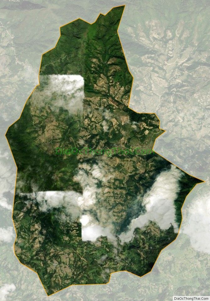 Bản đồ vệ tinh xã Pố Lồ, huyện Hoàng Su Phì