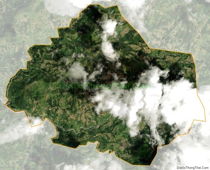 Bản đồ vệ tinh xã Tân Tiến, huyện Hoàng Su Phì