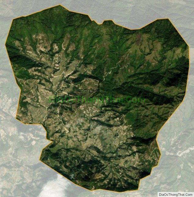 Bản đồ vệ tinh xã Thèn Chu Phìn, huyện Hoàng Su Phì