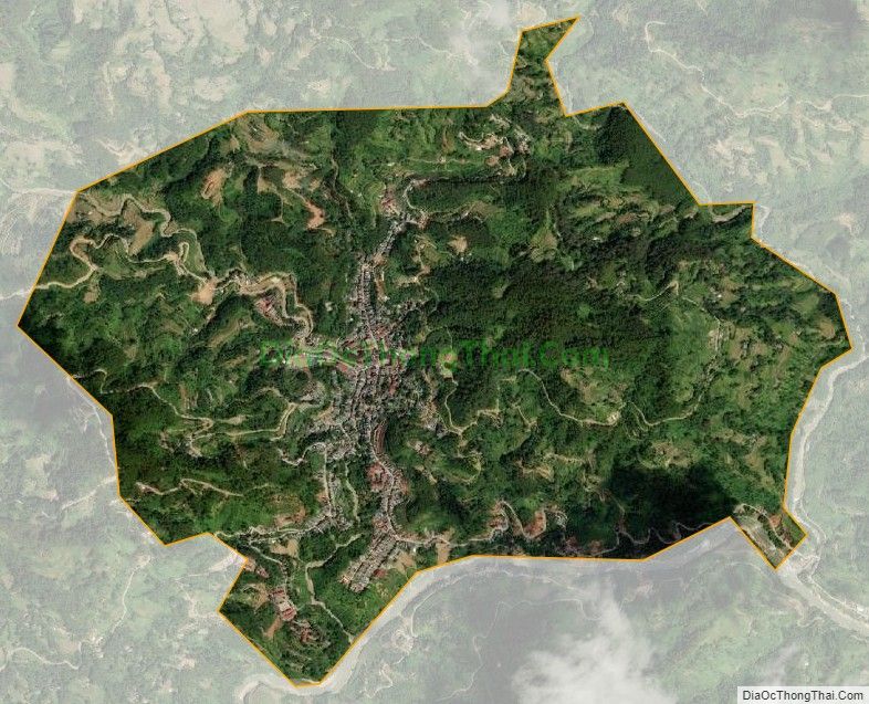 Bản đồ vệ tinh Thị trấn Vinh Quang, huyện Hoàng Su Phì