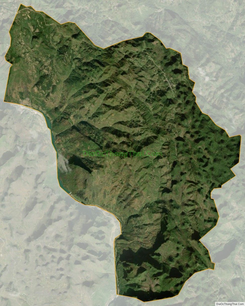 Bản đồ vệ tinh xã Sơn Vĩ, huyện Mèo Vạc
