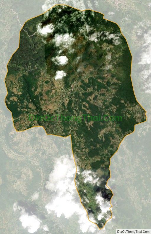 Bản đồ vệ tinh xã Quyết Tiến, huyện Quản Bạ