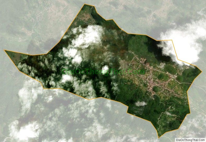 Bản đồ vệ tinh Thị trấn Tam Sơn, huyện Quản Bạ