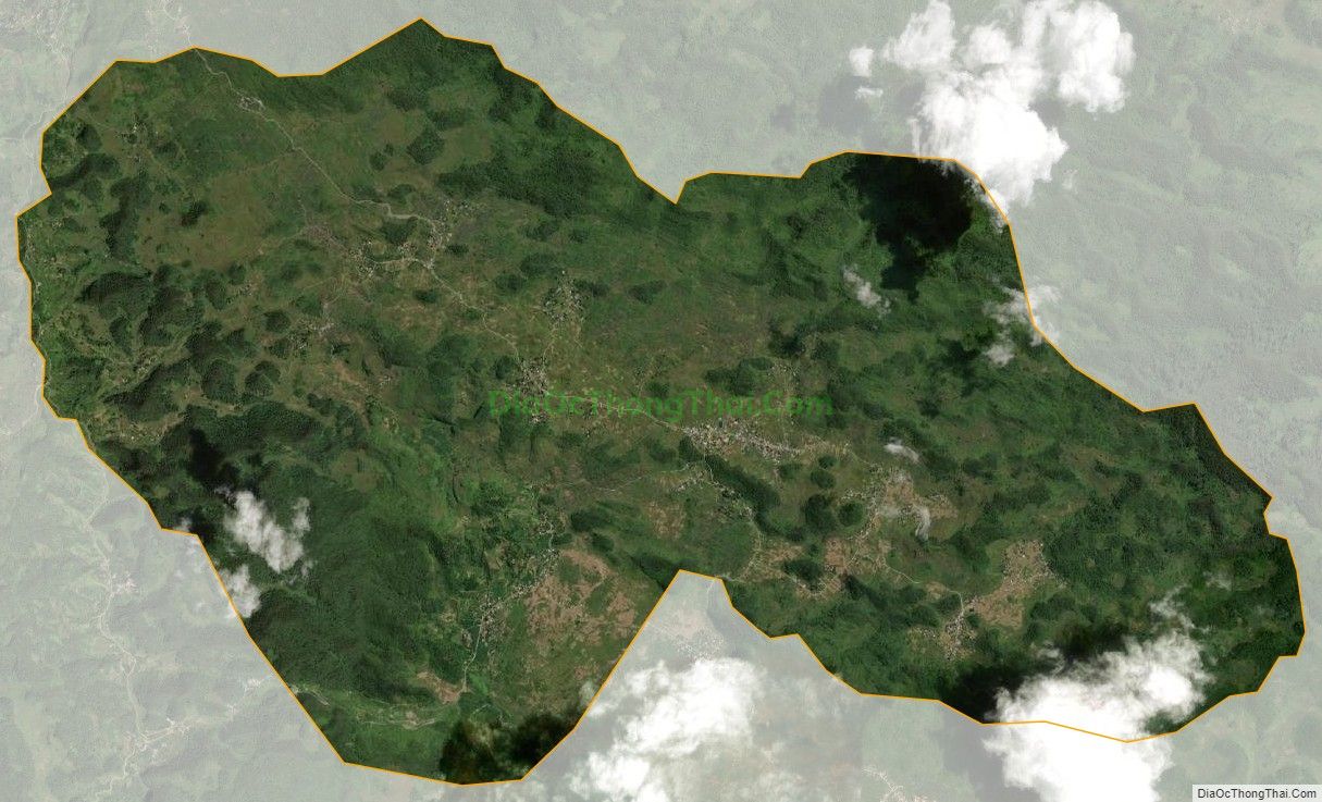 Bản đồ vệ tinh xã Thanh Vân, huyện Quản Bạ
