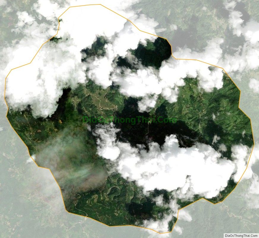 Bản đồ vệ tinh xã Bản Rịa, huyện Quang Bình