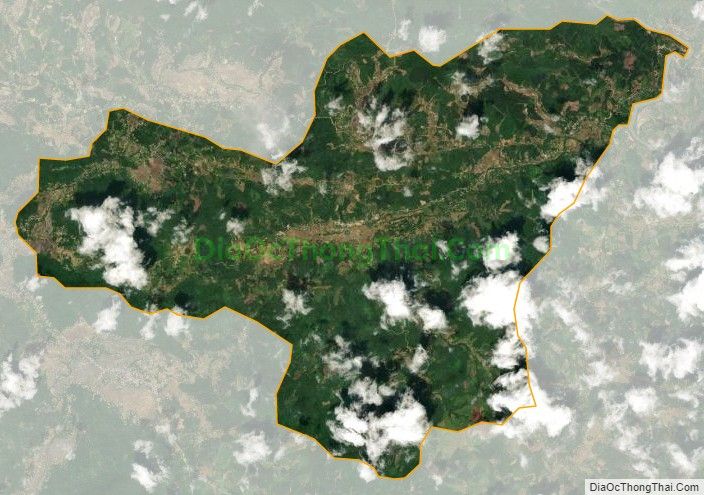 Bản đồ vệ tinh xã Yên Hà, huyện Quang Bình