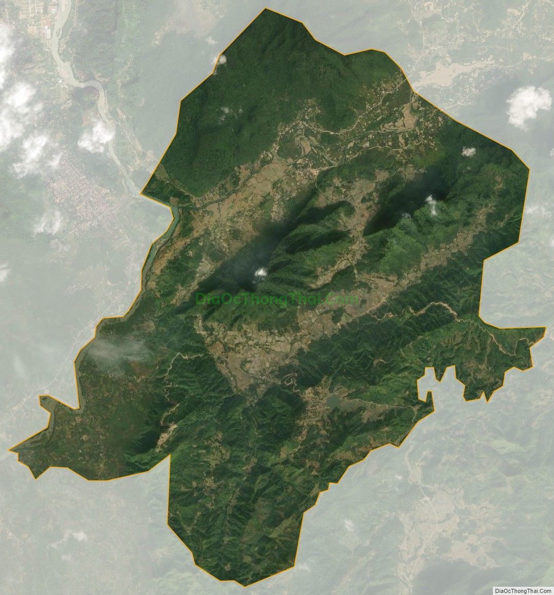 Bản đồ vệ tinh xã Ngọc Linh, huyện Vị Xuyên
