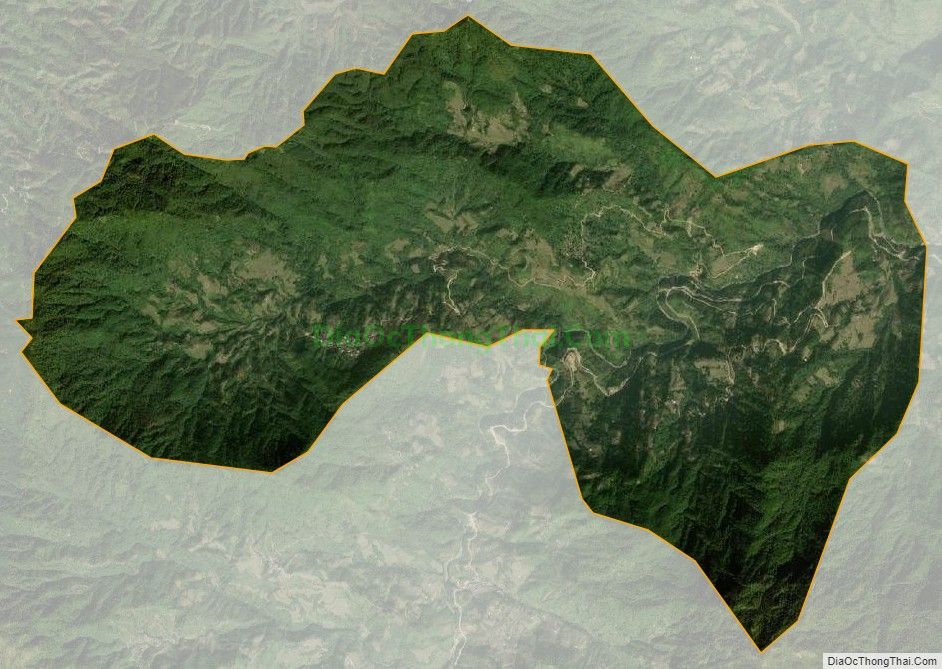 Bản đồ vệ tinh xã Thanh Đức, huyện Vị Xuyên