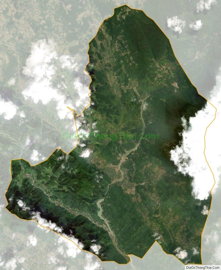 Bản đồ vệ tinh xã Thuận Hòa, huyện Vị Xuyên