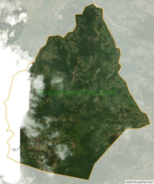 Bản đồ vệ tinh xã Bản Ngò, huyện Xín Mần