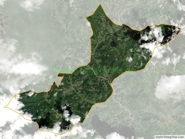 Bản đồ vệ tinh xã Khuôn Lùng, huyện Xín Mần