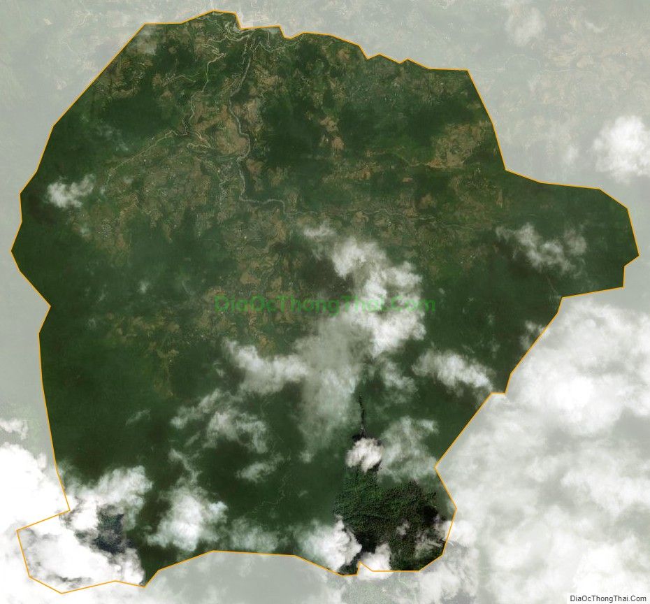 Bản đồ vệ tinh xã Nấm Dẩn, huyện Xín Mần