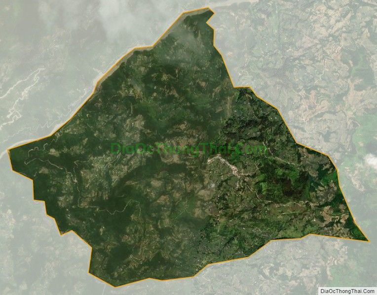Bản đồ vệ tinh xã Ngán Chiên (cũ), huyện Xín Mần