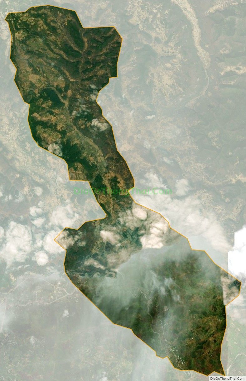 Bản đồ vệ tinh xã Hữu Vinh, huyện Yên Minh