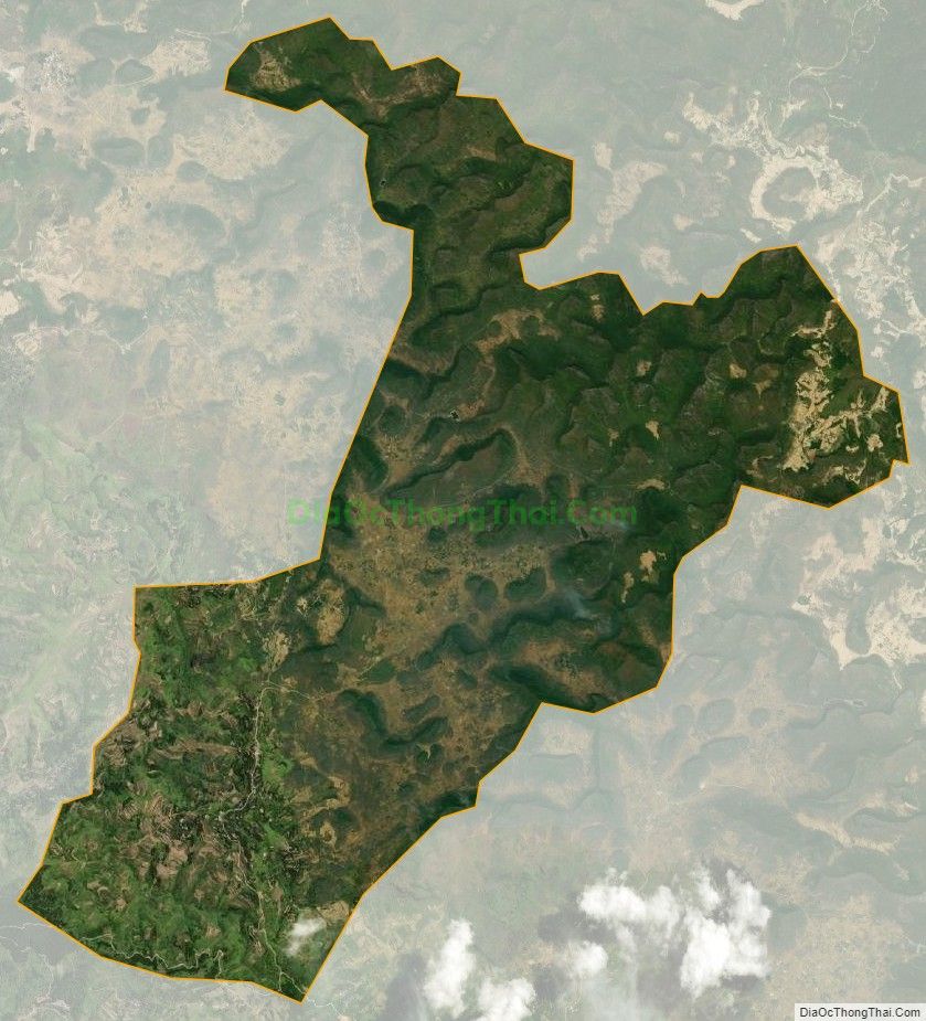 Bản đồ vệ tinh xã Thắng Mố, huyện Yên Minh