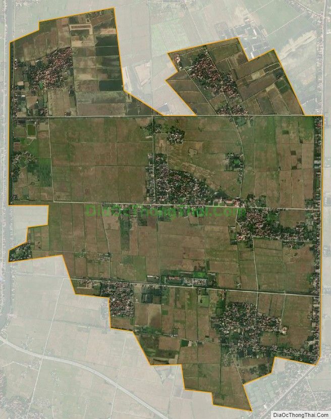 Bản đồ vệ tinh xã Bối Cầu, huyện Bình Lục