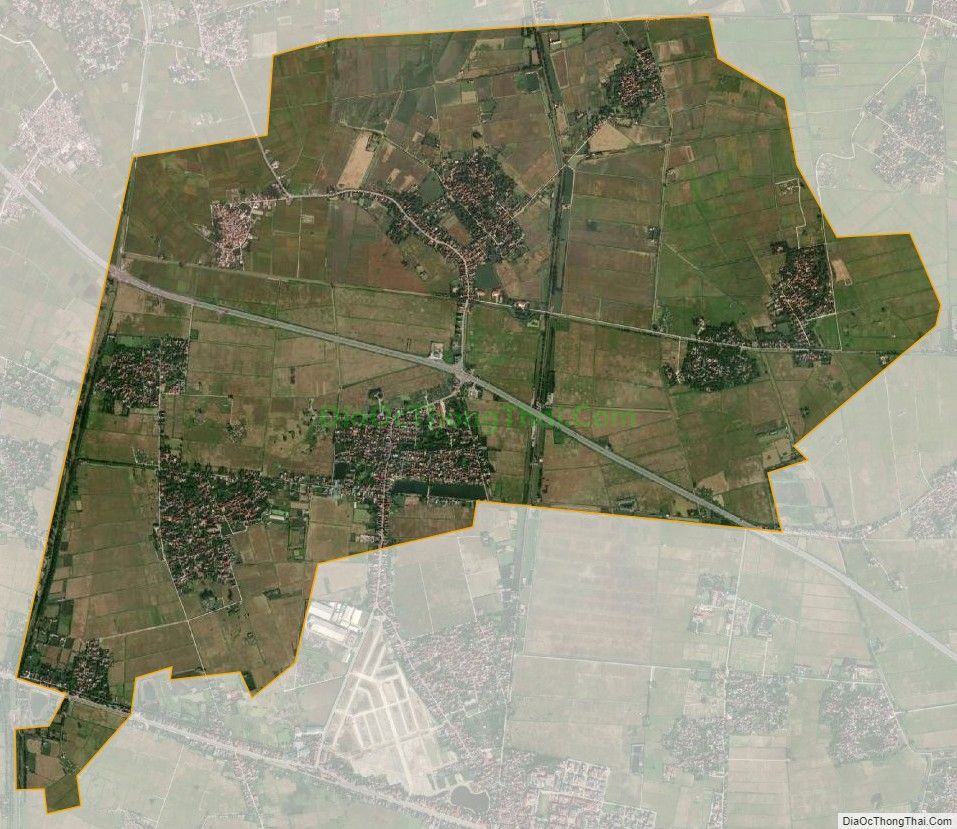Bản đồ vệ tinh xã Đồn Xá, huyện Bình Lục