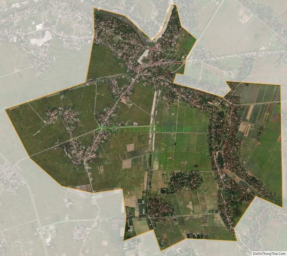 Bản đồ vệ tinh xã Tràng An, huyện Bình Lục