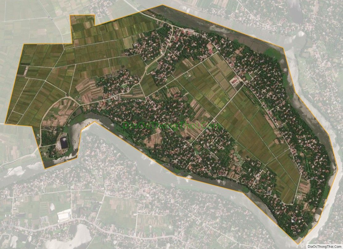 Bản đồ vệ tinh xã Tiền Phong (cũ), huyện Duy Tiên