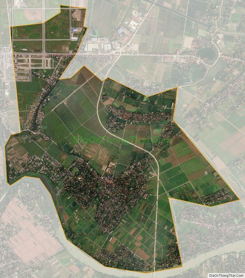 Bản đồ vệ tinh xã Trác Văn, thị xã Duy Tiên