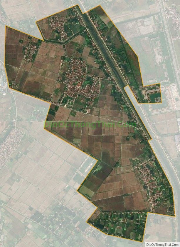Bản đồ vệ tinh xã Hoàng Tây, huyện Kim Bảng