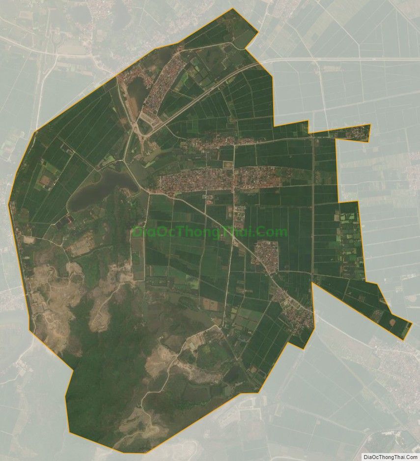 Bản đồ vệ tinh xã Tượng Lĩnh, huyện Kim Bảng
