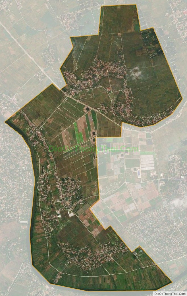 Bản đồ vệ tinh xã Nhân Bình, huyện Lý Nhân
