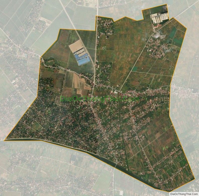 Bản đồ vệ tinh xã Nhân Chính, huyện Lý Nhân