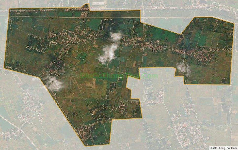 Bản đồ vệ tinh xã Nhân Hưng (cũ), huyện Lý Nhân
