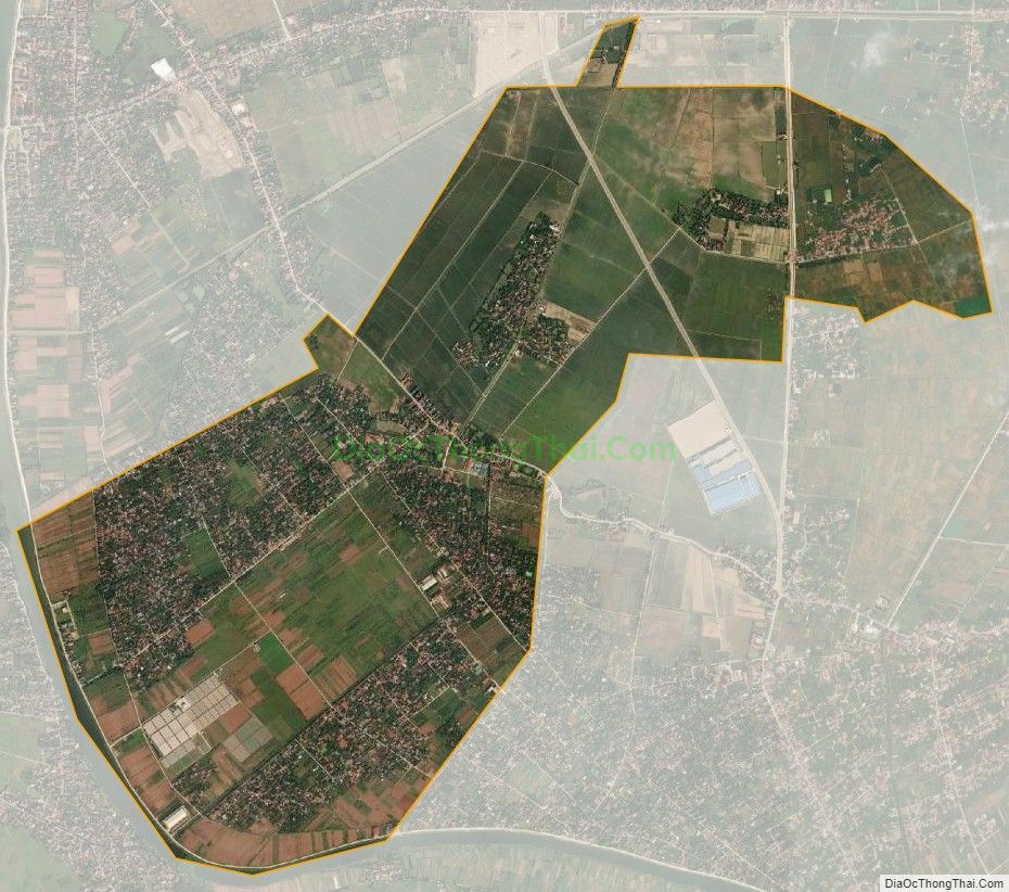 Bản đồ vệ tinh xã Nhân Khang, huyện Lý Nhân