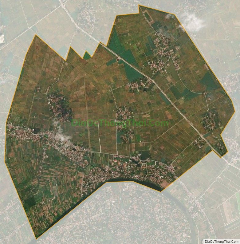 Bản đồ vệ tinh xã Nhân Nghĩa, huyện Lý Nhân