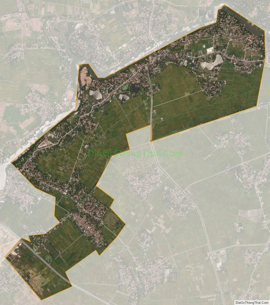 Bản đồ vệ tinh xã Đinh Xá, thành phố Phủ Lý