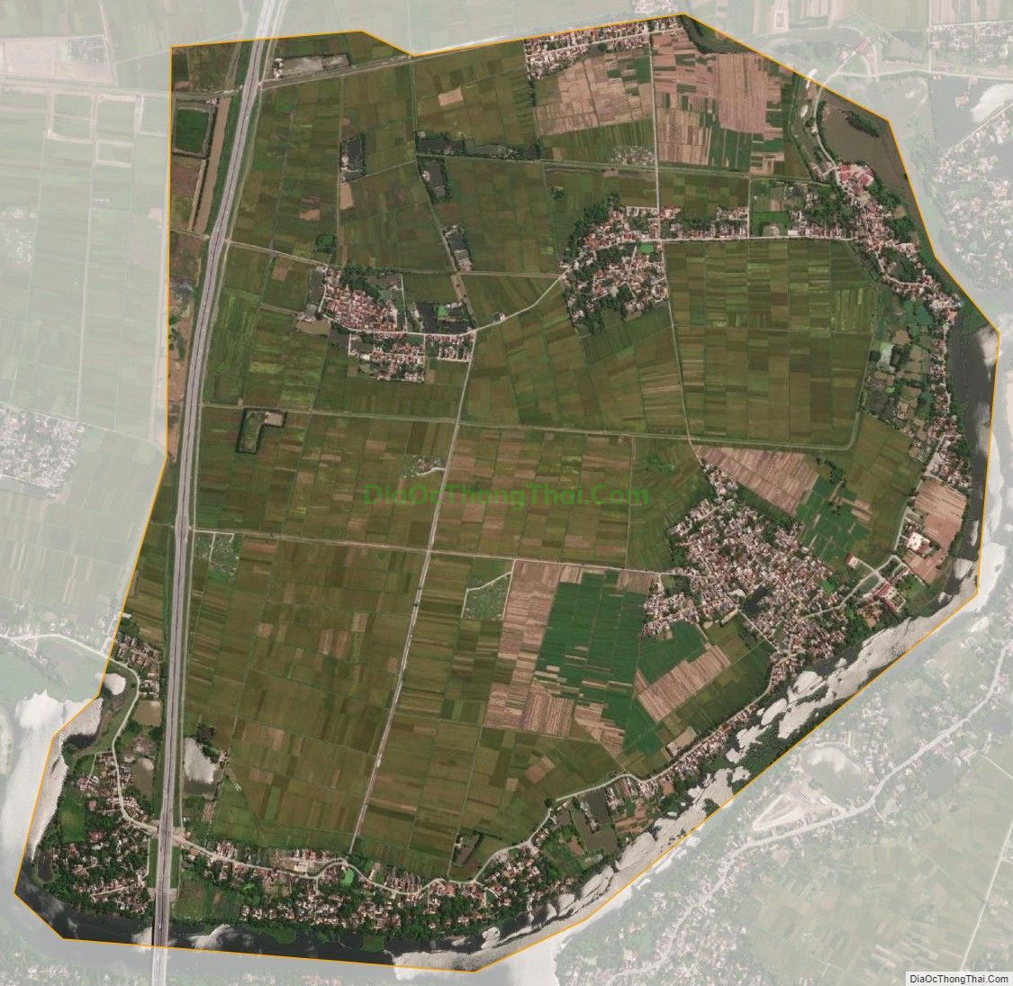 Bản đồ vệ tinh xã Tiên Hải, thành phố Phủ Lý