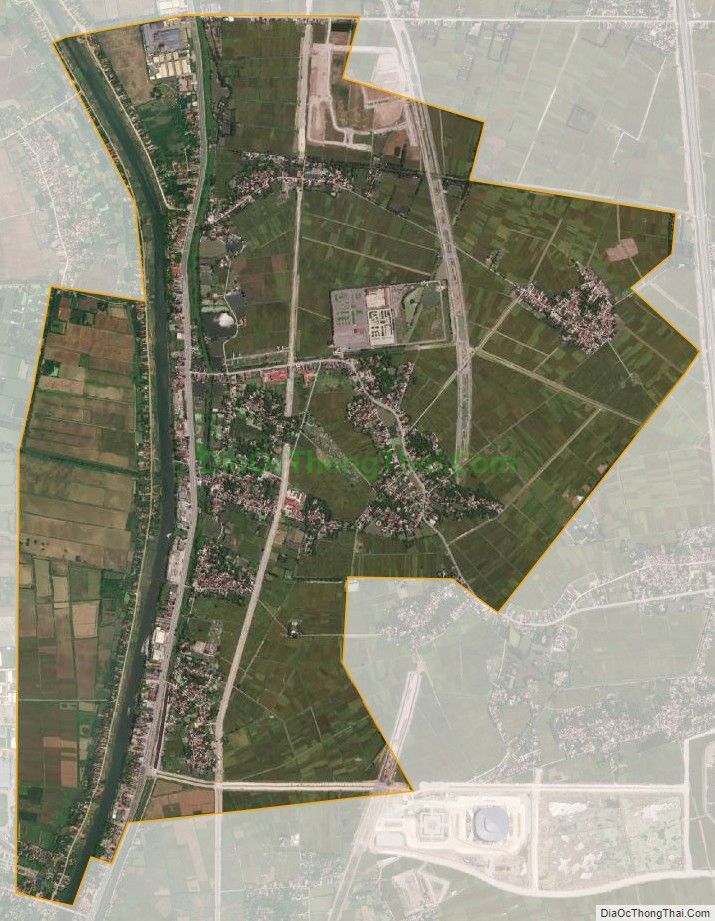 Bản đồ vệ tinh xã Tiên Tân, thành phố Phủ Lý