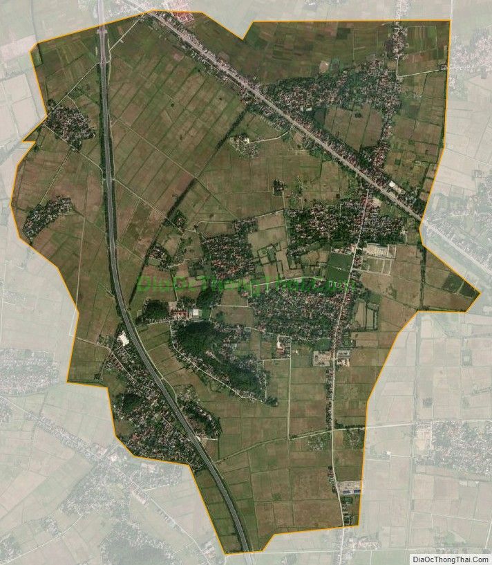 Bản đồ vệ tinh xã Liêm Cần, huyện Thanh Liêm