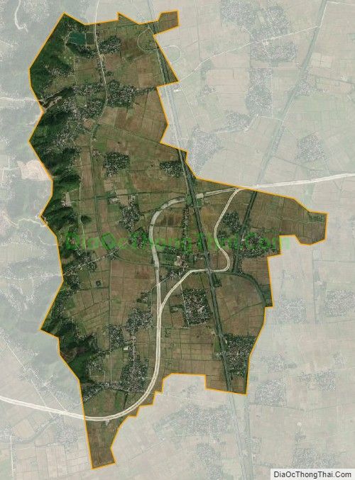 Bản đồ vệ tinh xã Liêm Sơn, huyện Thanh Liêm
