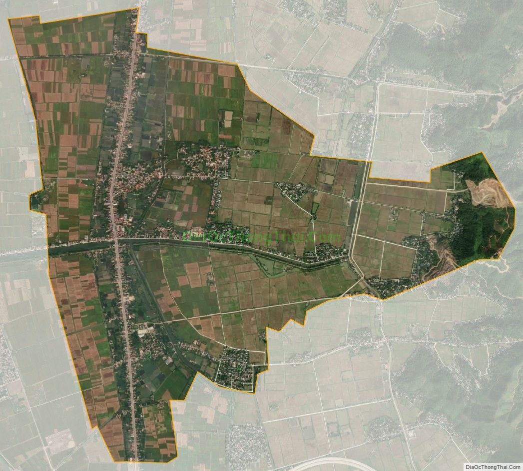 Bản đồ vệ tinh xã Thanh Hương, huyện Thanh Liêm