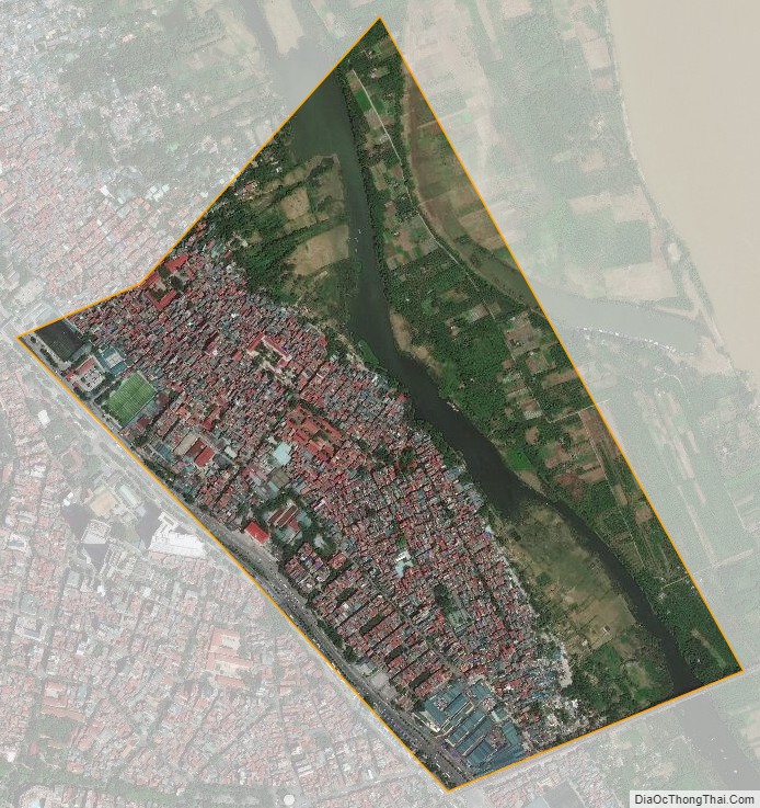 Bản đồ vệ tinh huyện Phúc Xá, huyện Ba Đình