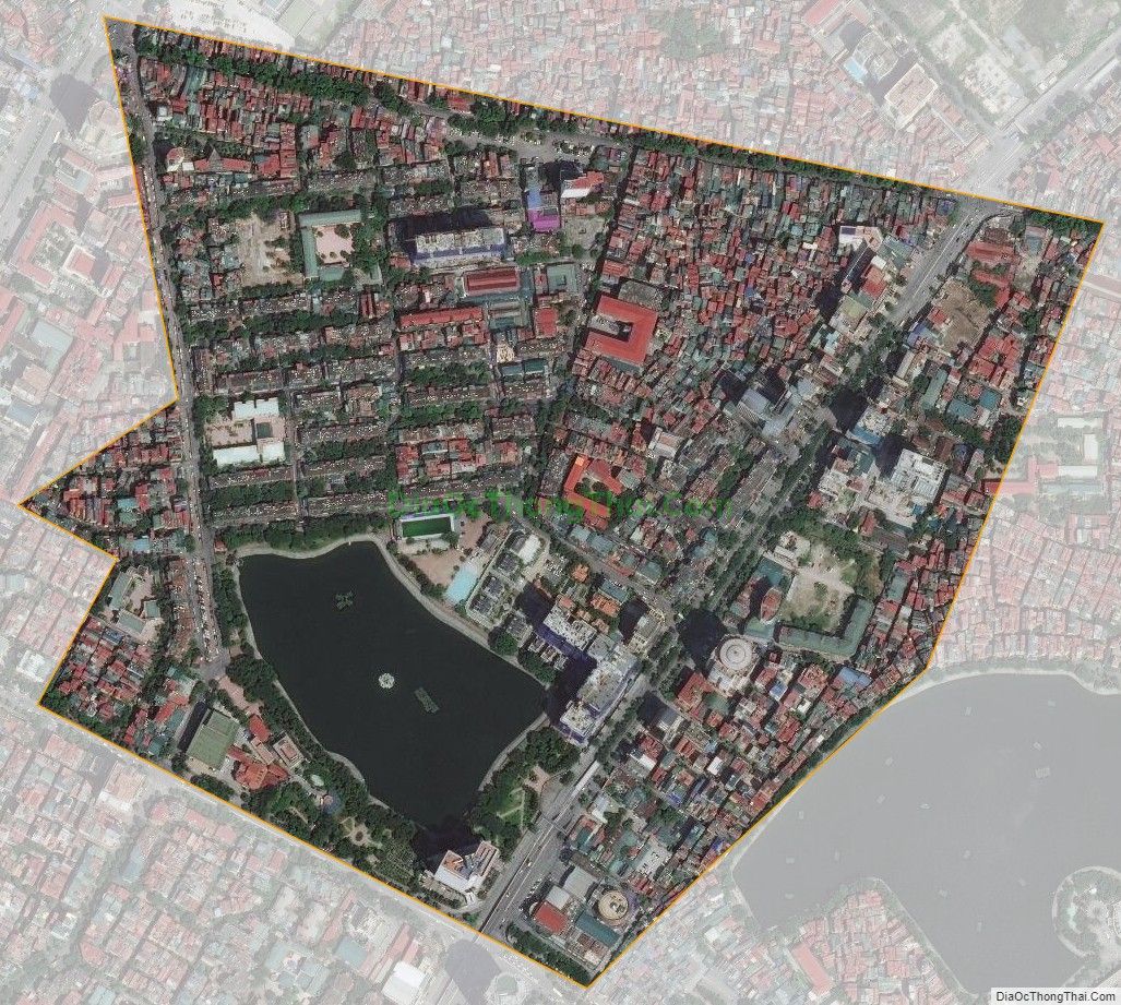 Bản đồ vệ tinh phường Thành Công quận Ba Đình