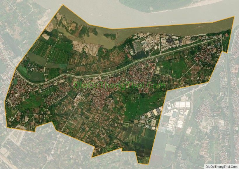 Bản đồ vệ tinh phường Liên Mạc, quận Bắc Từ Liêm