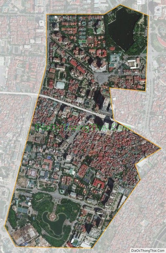 Bản đồ vệ tinh phường Dịch Vọng, quận Cầu Giấy