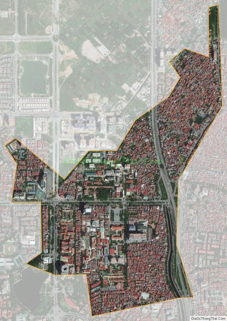 Bản đồ vệ tinh phường Nghĩa Đô, quận Cầu Giấy