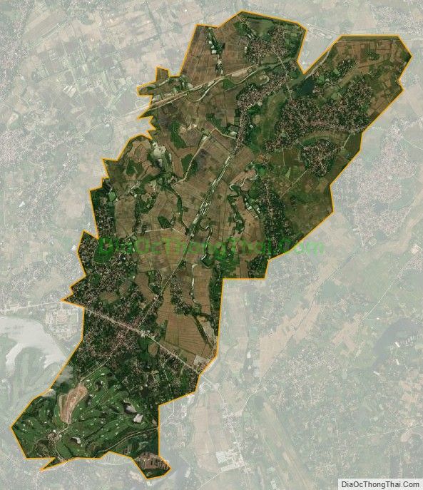 Bản đồ vệ tinh xã Hoàng Văn Thụ, huyện Chương Mỹ