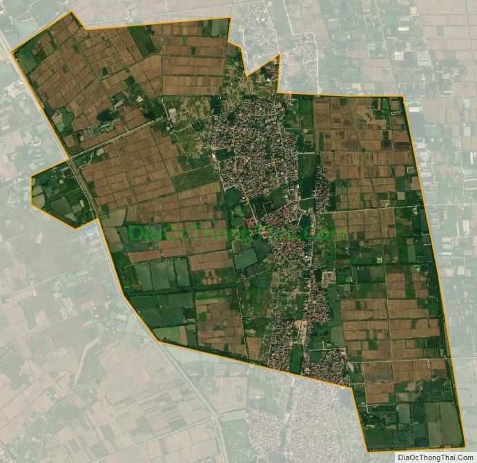 Bản đồ vệ tinh xã Hợp Đồng, huyện Chương Mỹ