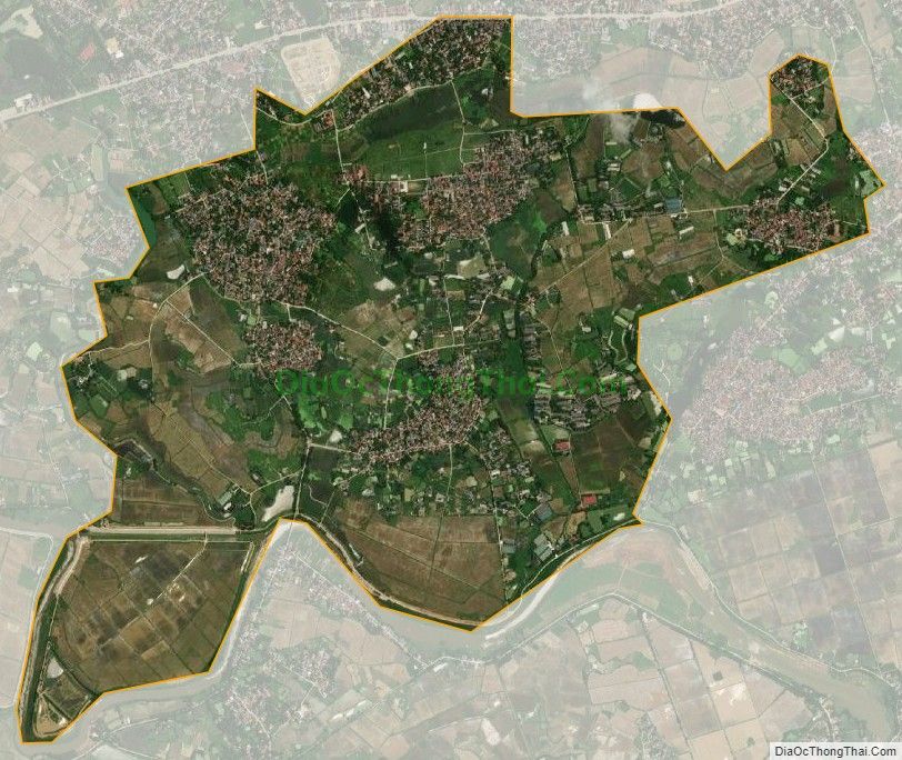 Bản đồ vệ tinh xã Thanh Bình, huyện Chương Mỹ