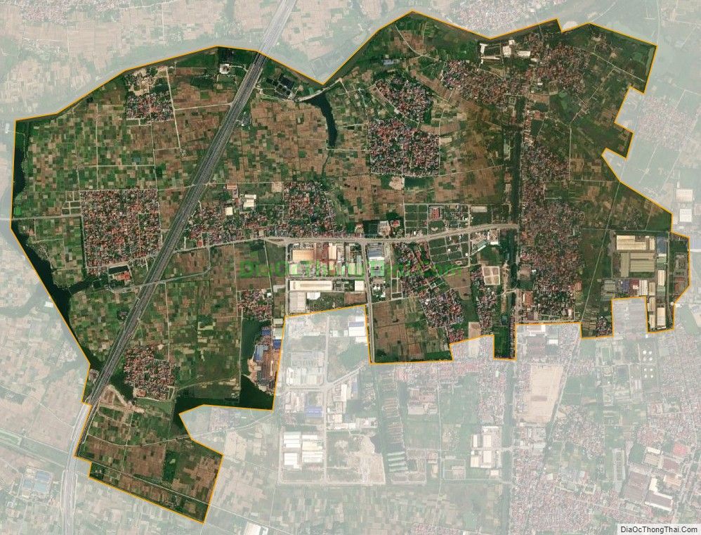 Bản đồ vệ tinh xã Nguyên Khê, huyện Đông Anh